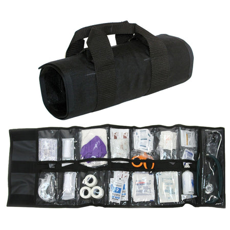 Blackhawk Emergency Medical Roll Organizer with 15 Clear Pouches