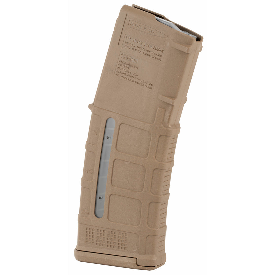 Magpul Magazine, PMAG AR/M4 223 Remington/556NATO, 30 Rounds Tan Windowed