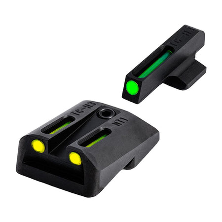 Truglo TFO Tritium Fiber-Optic Night Sights for 1911 .270/.450 - Green Front Yellow Rear