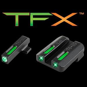 Truglo TFX Tritium/Fiber-Optic Night Sight Set for Steyr Mannlicher M-A1 C-A1 S-A1 L-A1 Green