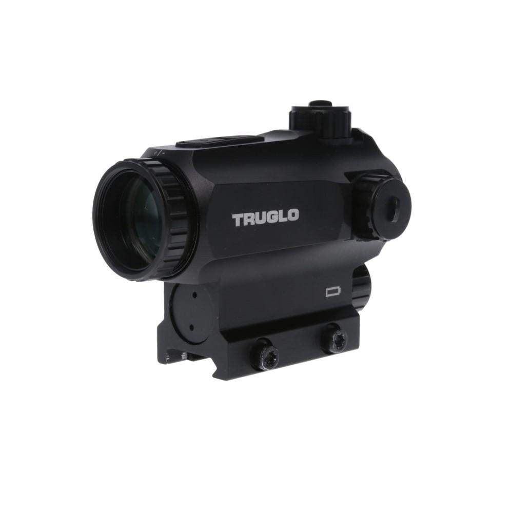 Truglo Prism Red Dot Sight 25mm 6 MOA Illuminated Reticle Black