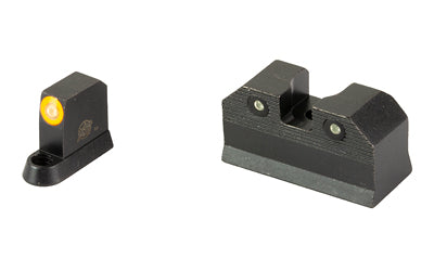 XS Sights R3D 2.0 Tritium Night Sight Set for CZ P10, Suppressor Height, Orange Front Outline, Orange Tritium Front/Rear CZ-R201S-6N