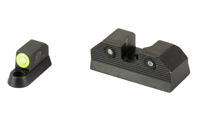 XS Sights R3D 2.0 Tritium Night Sight Set for CZ P10, Standard Height, Green Front Outline, Green Tritium Front/Rear CZ-R202S-6G