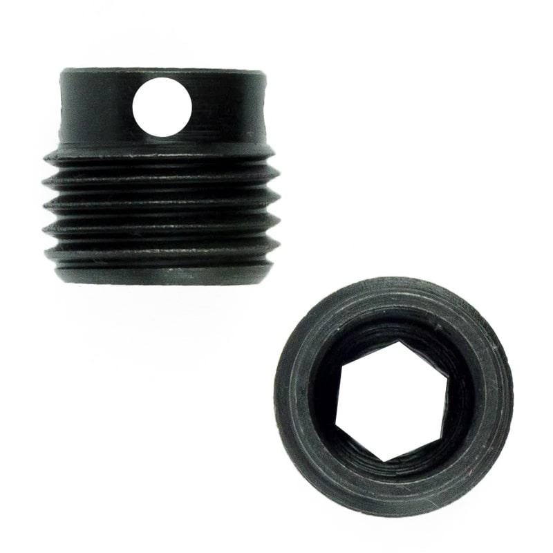 GrovTec Non-Rotating Push Button Sling Swivel Base 2-Pack Stainless Steel