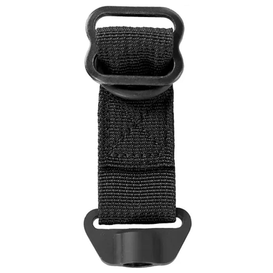 Grovtec Sling Tail Buttstock Push Button Base Adapter Black Steel