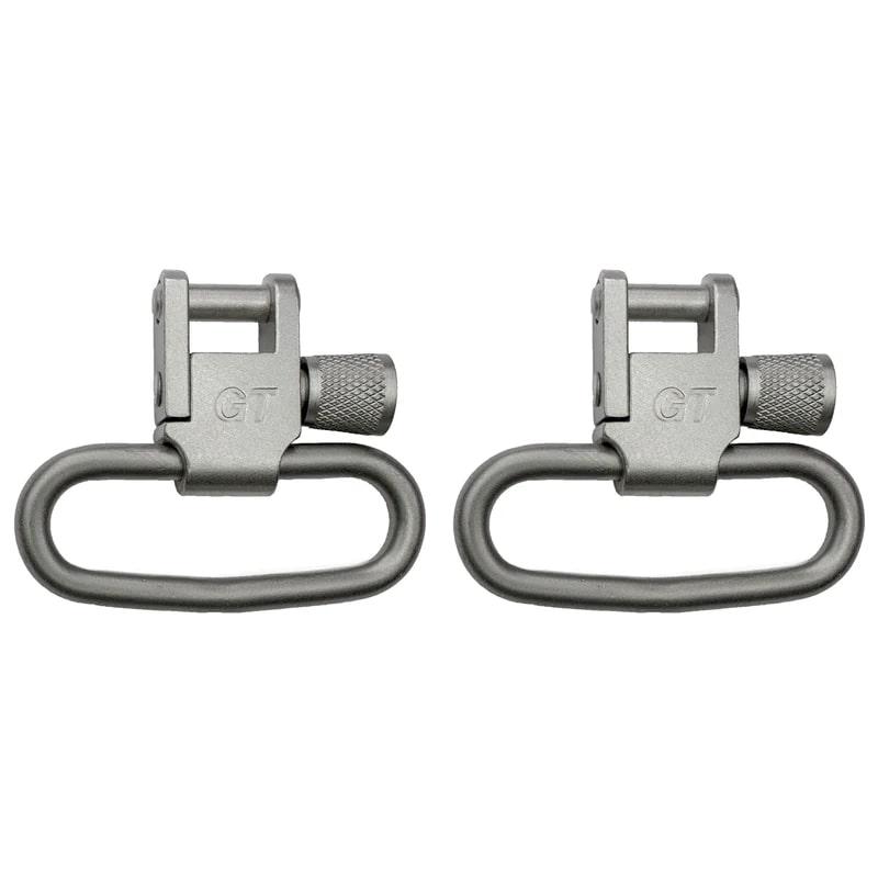 GrovTec 1.25" Locking Swivel Set Silver 2-Pack