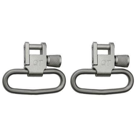 GrovTec 1.25" Locking Swivel Set Silver 2-Pack