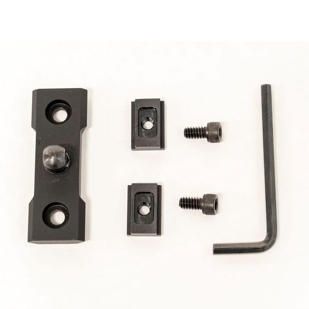 Grovtec Anschutz T-Nut Rail Adapter Set Picatinny Bipod Mount Black
