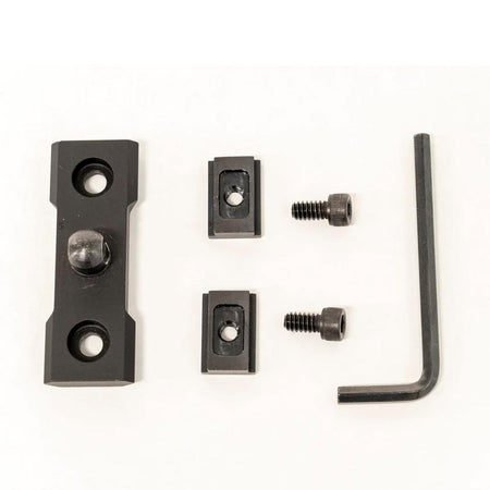 Grovtec Anschutz T-Nut Rail Adapter Set Picatinny Bipod Mount Black