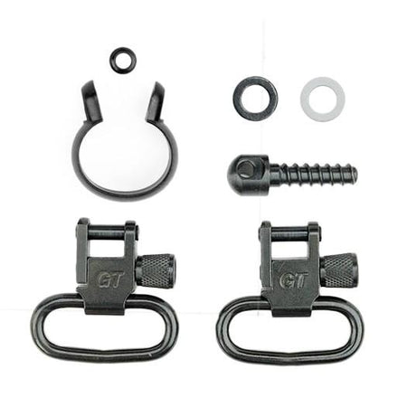 Grovtec One-Piece Barrel Band Swivel Set .430"-.445" Diameter Black