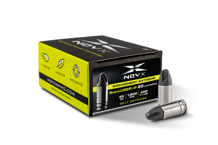 NovX Engagement Extreme +P 9mm Luger / Parabellum 65 gr Solid ammo