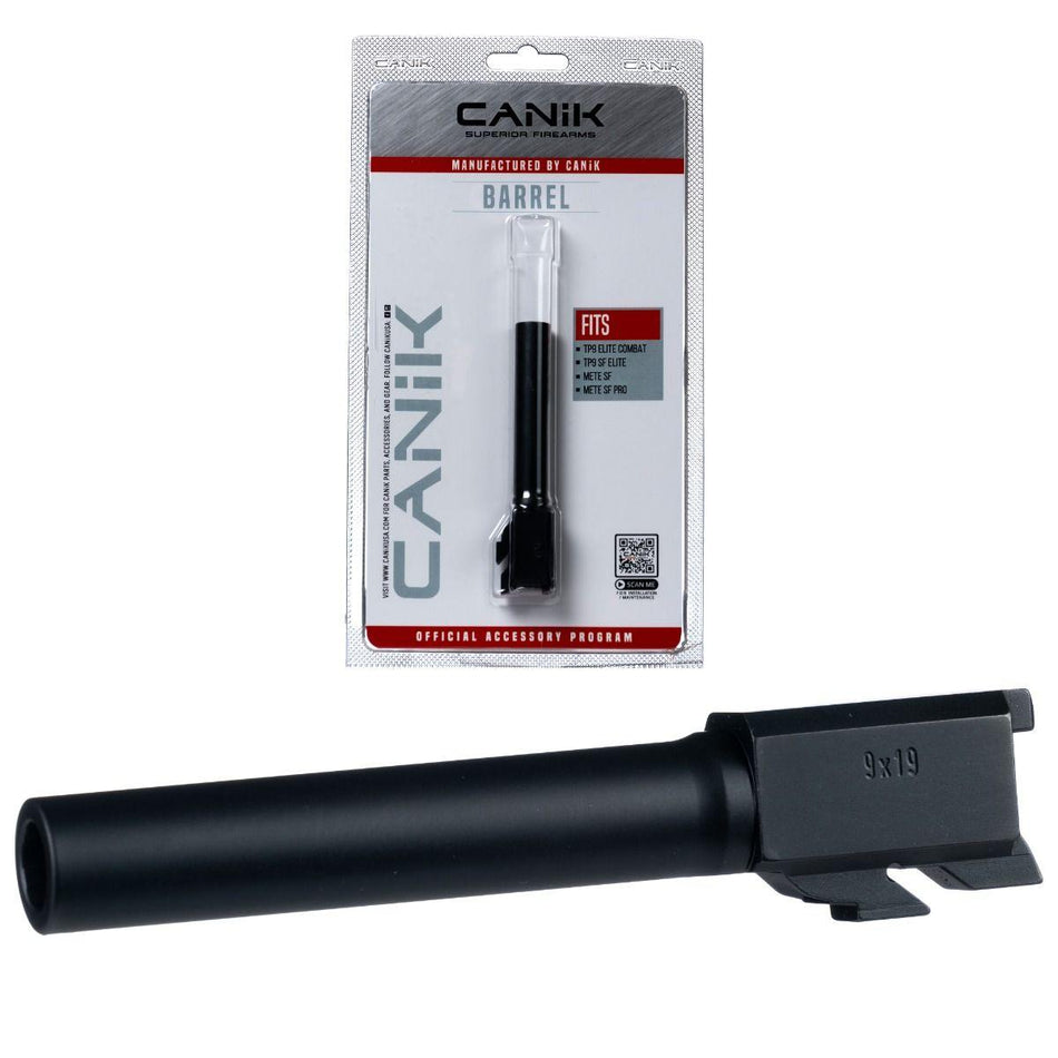 Canik Steel Drop-In Match Grade Barrel for Select 9mm Canik Pistols Black