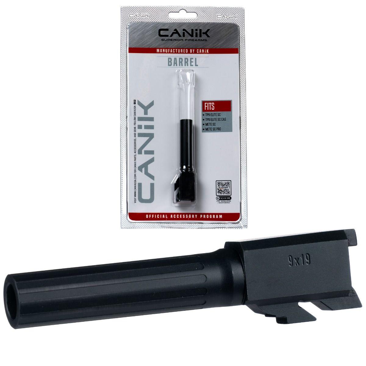 Canik Steel Drop-In Barrel for Sub-Compact Canik Pistols 9mm Fluted Black