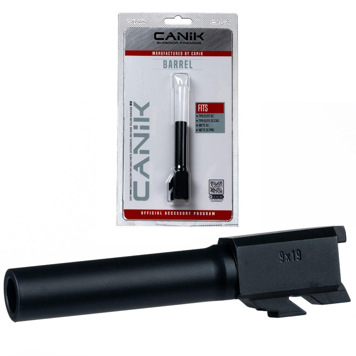 Canik Steel Drop-In Replacement Barrel for Select 9mm Sub Compact Pistols Black