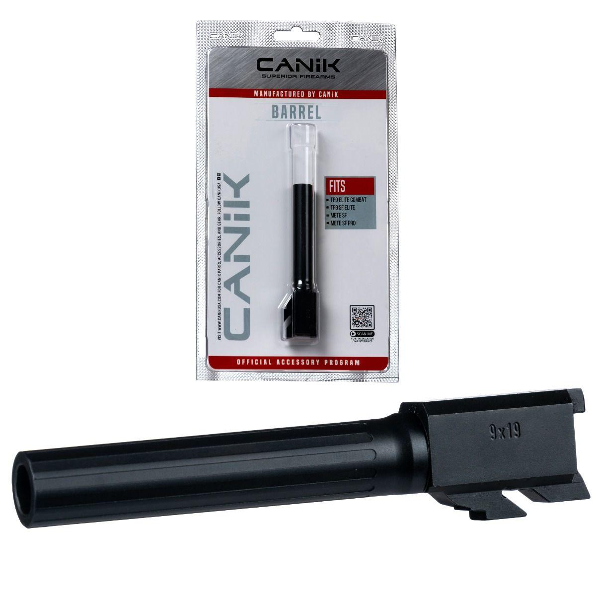 Canik Steel Drop-In Match Grade Barrel for Select 9mm Canik Pistols Compact Fluted Black