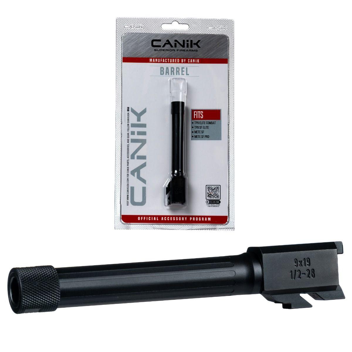 Canik Steel Drop-In Fluted Compact Barrel for Select 9mm Canik Pistols, Black