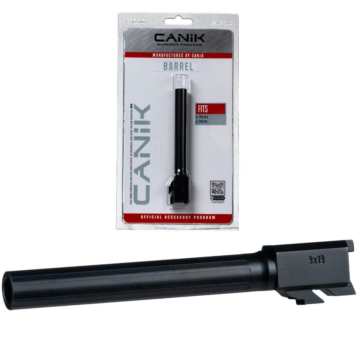 Canik Steel Drop-In Match Grade Fluted Barrel for TP9 SFX/SFL Full Size Black