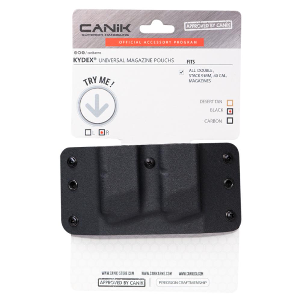 Canik Double Magazine Carrier Black for Double Stack 9mm/.40 Cal Pistol Magazines