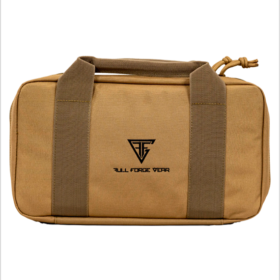 Full Forge Gear CAT-1 Single Pistol Case Tan - 600D Polyester