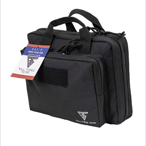 Full Forge Gear CAT-2 Double Pistol Case in Black