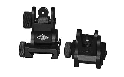 Yankee Hill Machine Co Flip Sight Set for Picatinny Rails, Steel Base, Black YHM-8027