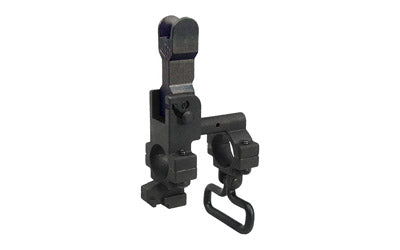 Yankee Hill Machine Flip Front Sight Tower with Bayonet Lug, Round Hooded or Standard Guard, Black YHM-9394
