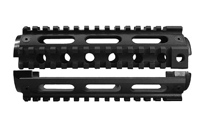 Yankee Hill Machine Co YHM-9670 2-Piece Carbine Handguard, 4 Rail Picatinny, AR-15, Black Anodized