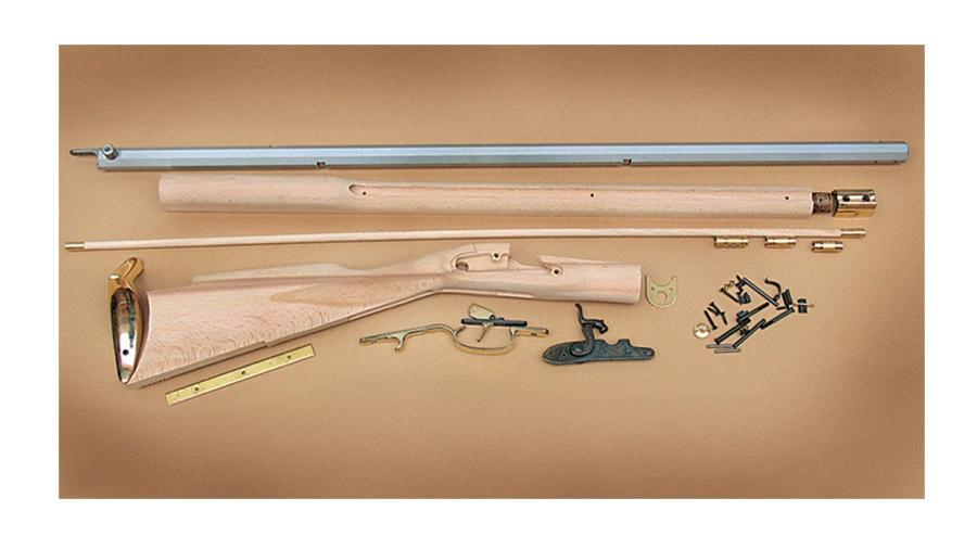 Traditions Black Powder Kentucky Rifle DIY Build Kit .50 Cal 33.5" White Barrel Select Hardwood