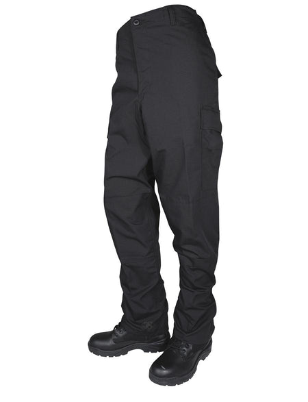 Tru-Spec BDU Basic Pants 6.5oz 65/35 Poly-Cotton Ripstop Black Small