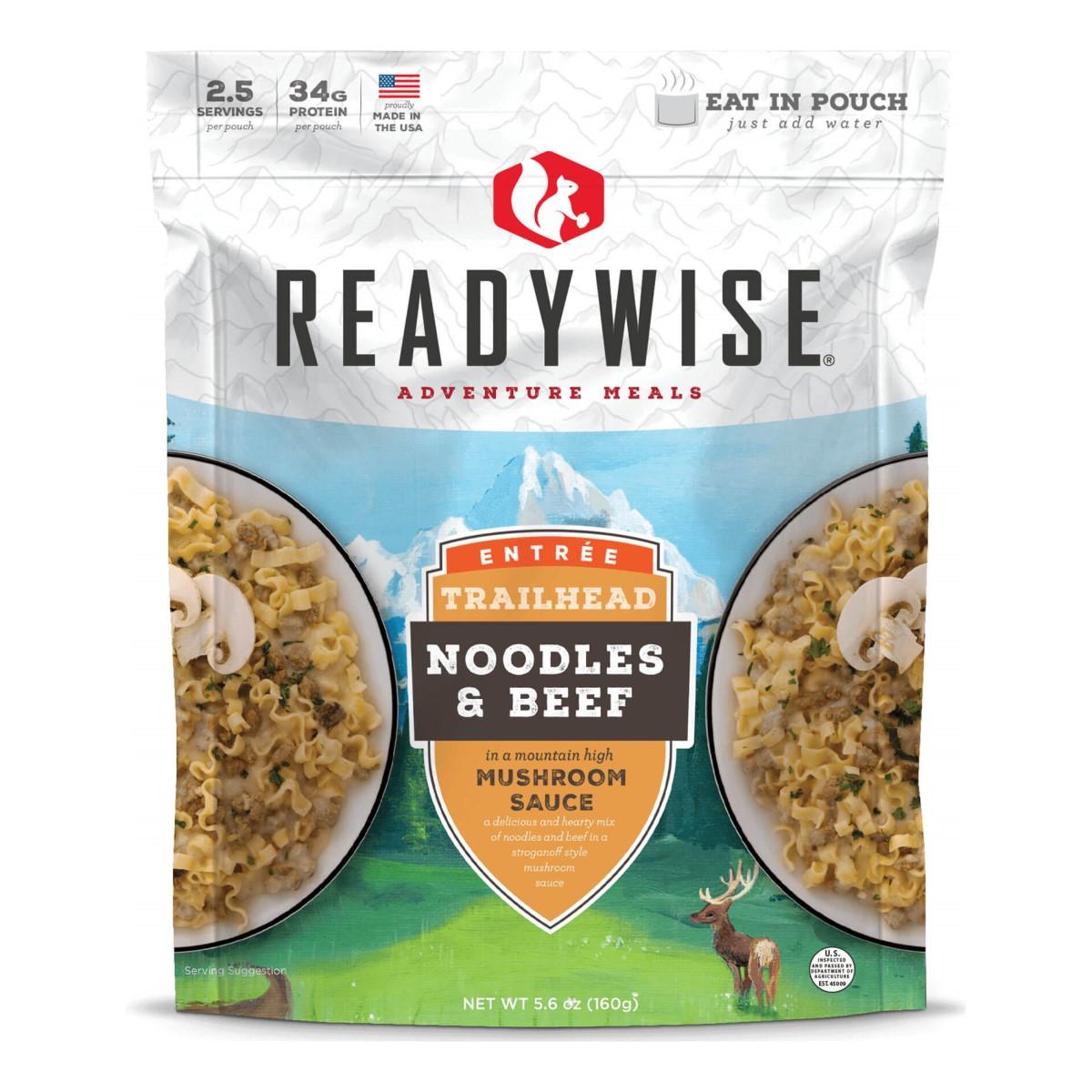 Readywise Trailhead Noodles & Beef Outdoor Meal Pouch 5.6 oz