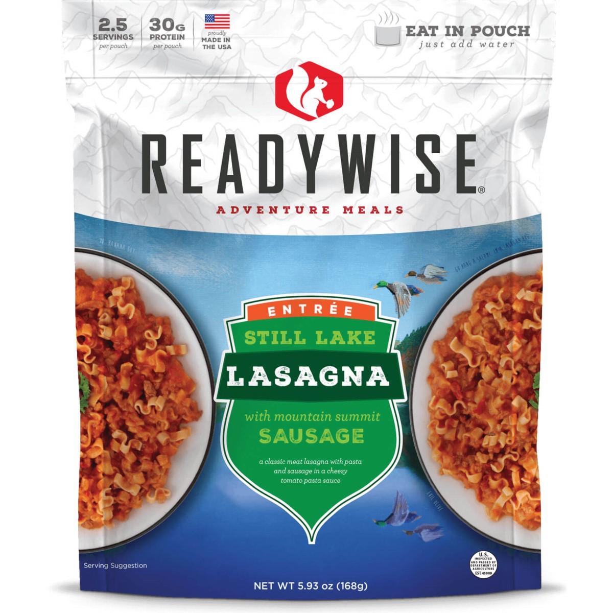 Readywise Still Lake Lasagna with Sausage Freeze-Dried Meal Pouch 5.93 oz