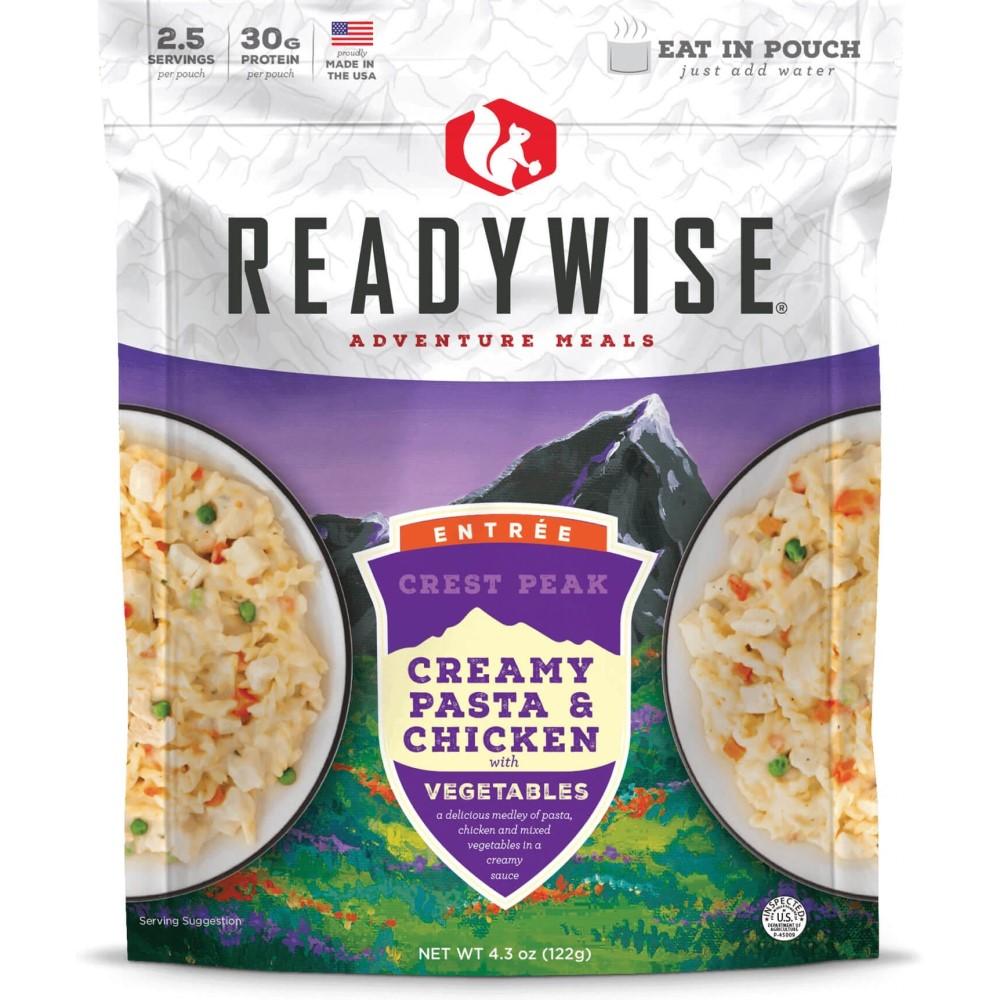 Readywise Crest Peak Creamy Pasta & Chicken Freeze-Dried Meal Pouch 4.3 oz