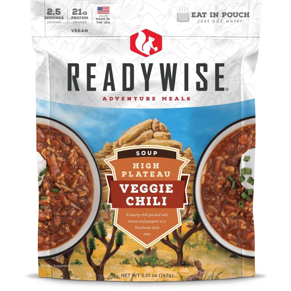 Readywise High Plateau Veggie Chili Soup 3oz Resealable Pouch