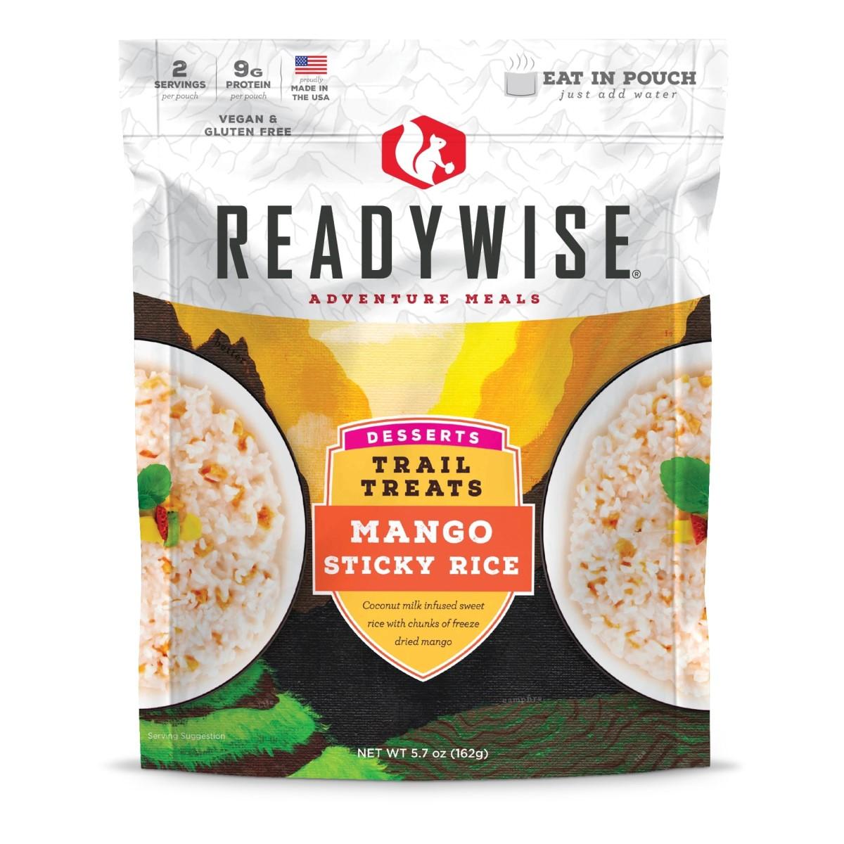 Readywise Trail Treats Mango Sticky Rice Lightweight Resealable Pouch 5.7 oz