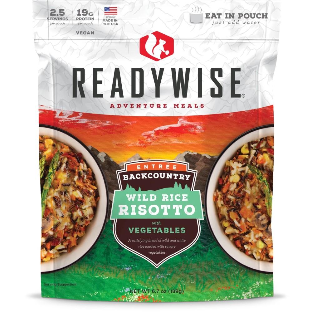 Readywise Backcountry Wild Rice Risotto with Vegetables 6.7oz Resealable Pouch