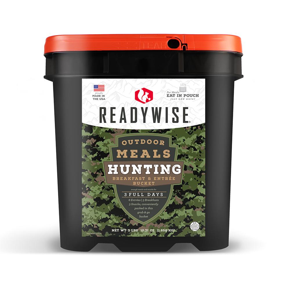 ReadyWise Hunting Bucket Outdoor Meal Kit 3-Day Supply