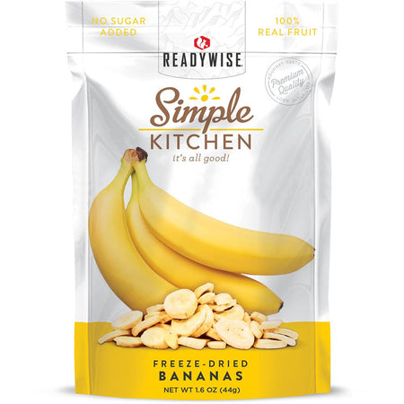 Readywise Simple Kitchen Freeze-Dried Bananas Snack