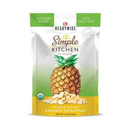 Readywise Organic Freeze Dried Pineapple Snack