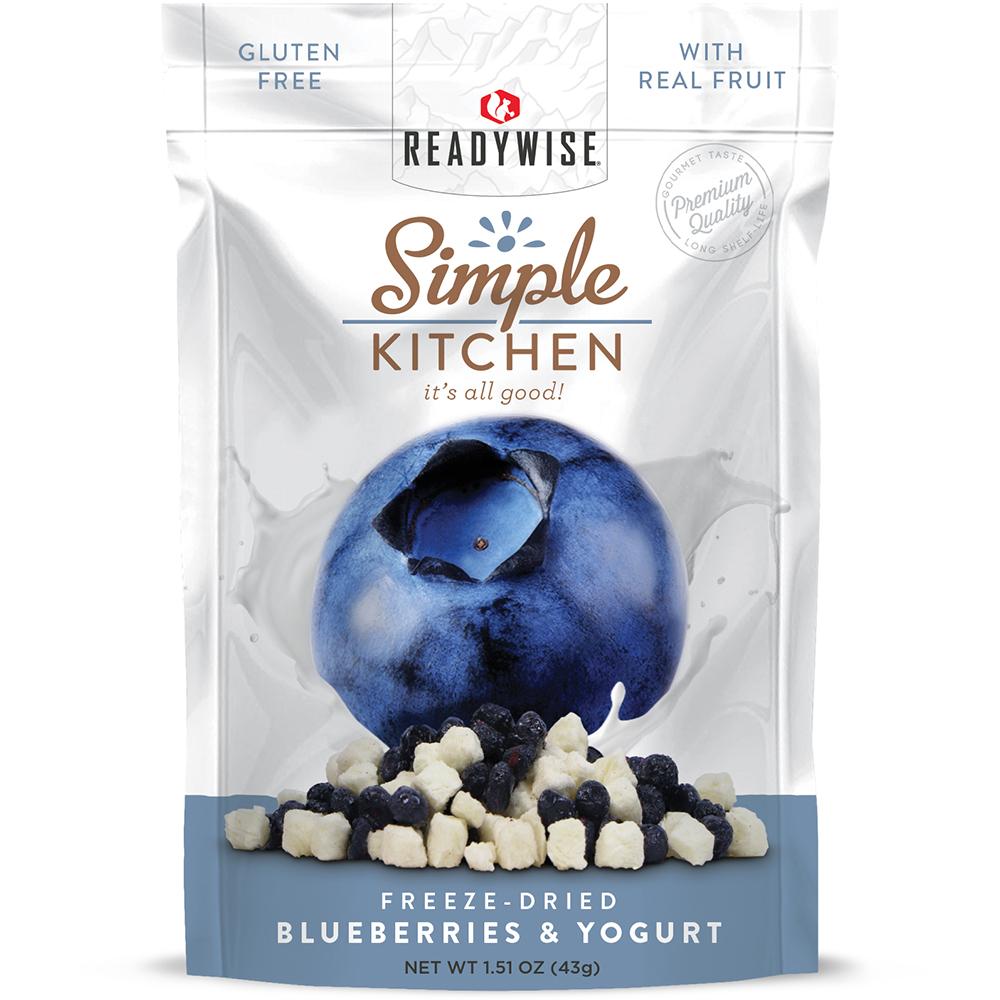 Readywise Simple Kitchen Freeze Dried Blueberries and Yogurt Snack