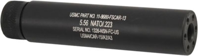 Guntec AR15 Fake Suppressor 5.5" 1/2x28 Threaded Black