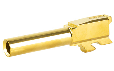 Zaffiri Precision Match Grade Pistol Barrel, 9MM, 3.4", TiN Gold Finish, Fits Glock 43 and 43X
