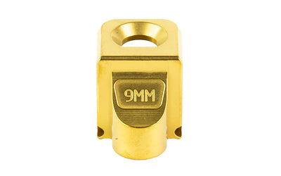 Zaffiri Precision Blowhole Compensator for Glock 43/43X/48, 9MM, 1/2x28, Gold Titanium Nitride Finish ZP.COMP.43.G