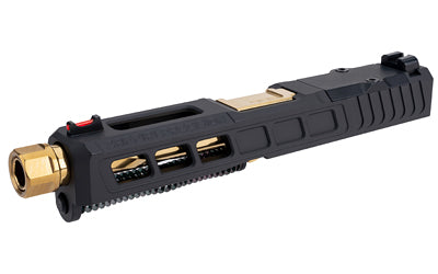 Zaffiri Precision ZPS.3 Glock 19 Gen 5 Complete Upper Kit, RMR Cut, Threaded Barrel, Gold TiN Finish, Armor Black