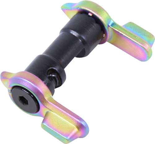 Guntec AR15 Multi Degree Short Throw Ambi Safety Selector Rainbow PVD