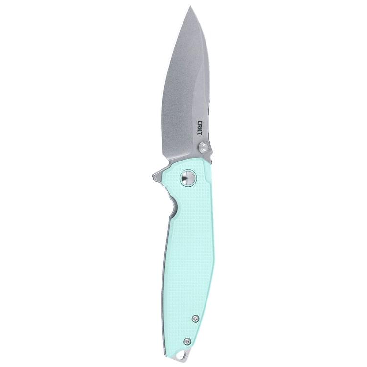 CRKT Ibis Folding Knife 3-1/10" Drop Point Blade - Ibis-Egg Blue G10 Handle