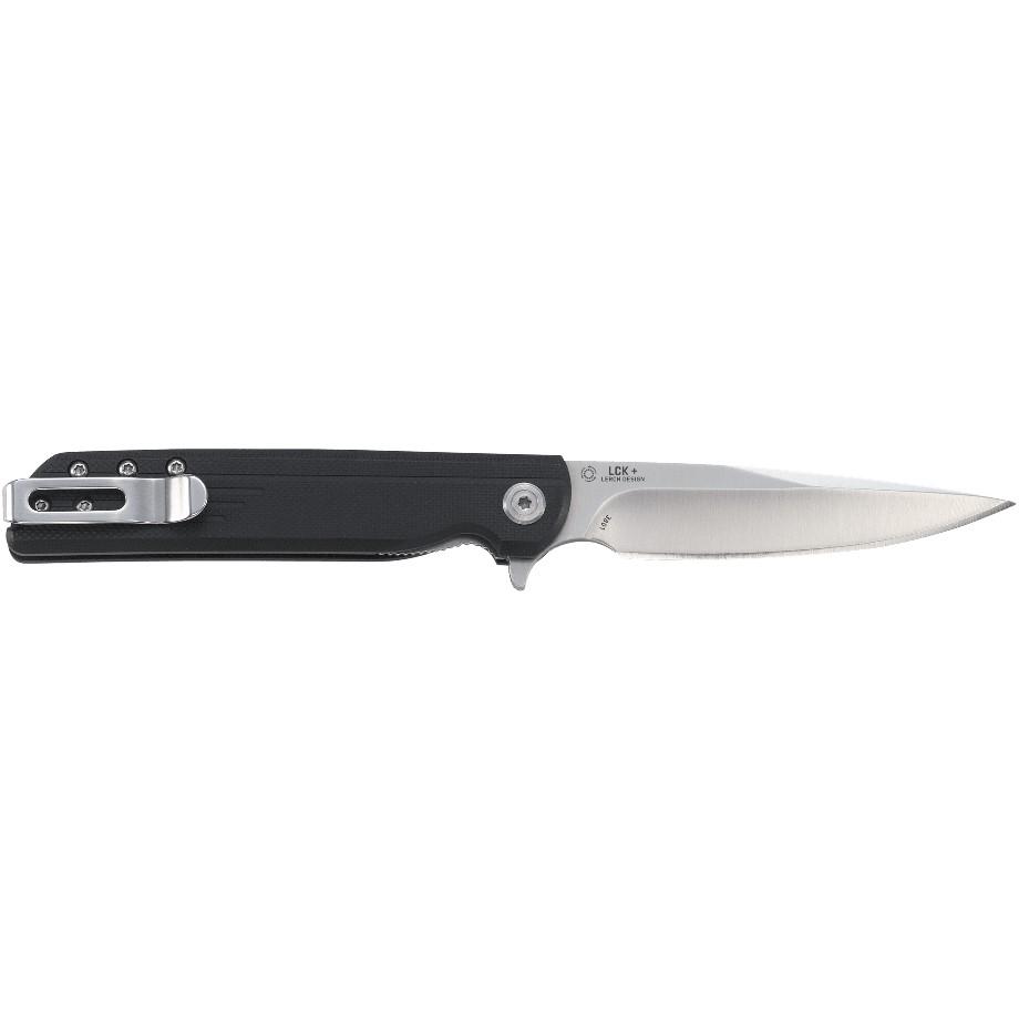 CRKT LCK+ Assisted Opening Folding Knife 3-1/3 Inch Black Blade