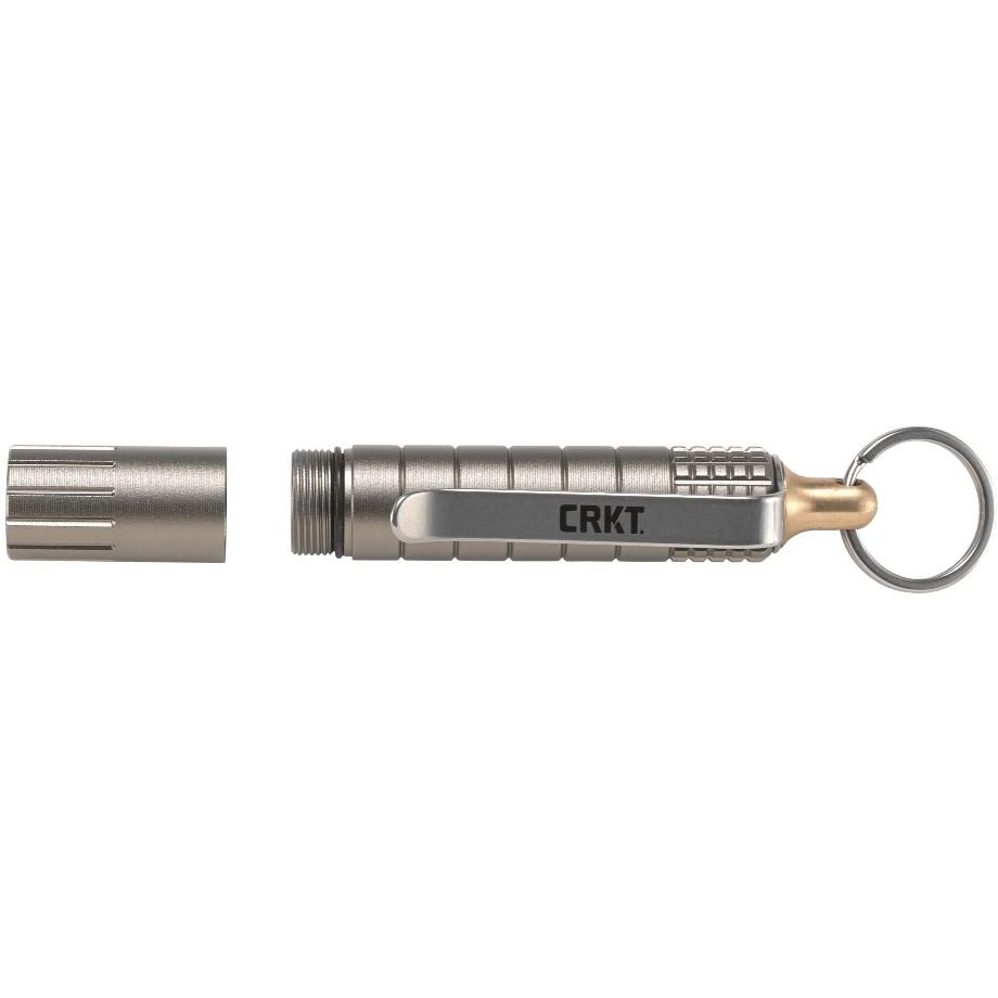 CRKT Pocket Driver Stash Tool Silver with 4-Bit Storage