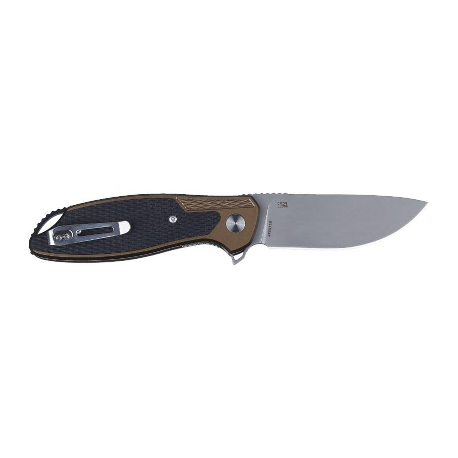 CRKT Jake Folding Knife 3.3" Drop Point Blade Black and Bronze
