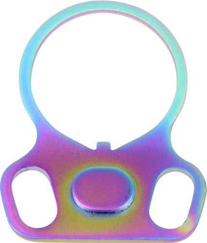 Guntec AR15 Ambi Single Point Sling Adapter Rainbow PVD Finish
