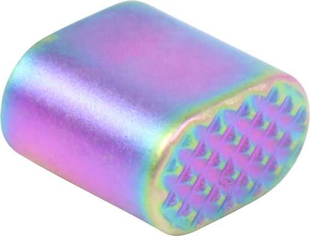 Guntec AR15 Extended Magazine Release Button Rainbow PVD Coated